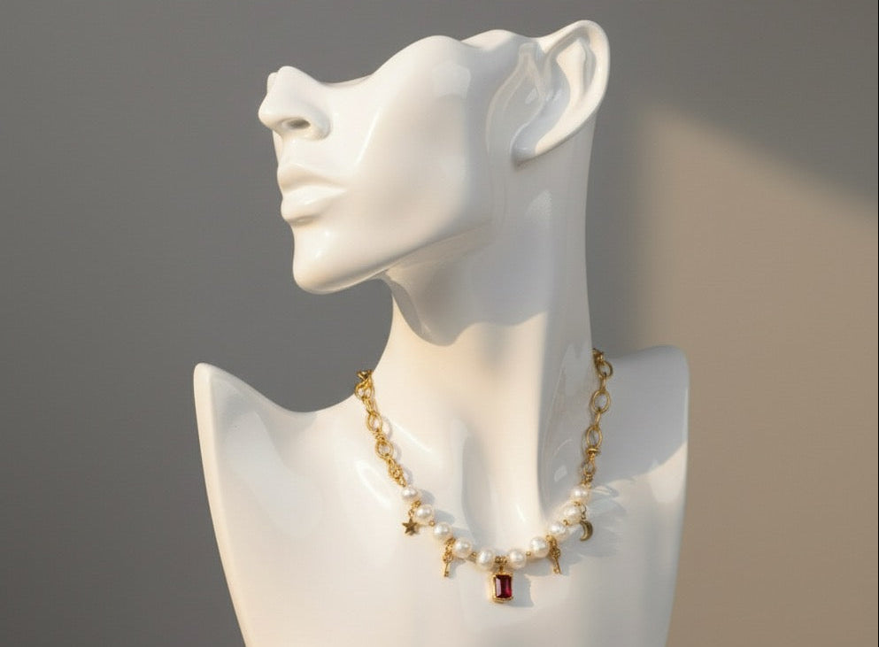 The Pearl Cascade Necklace